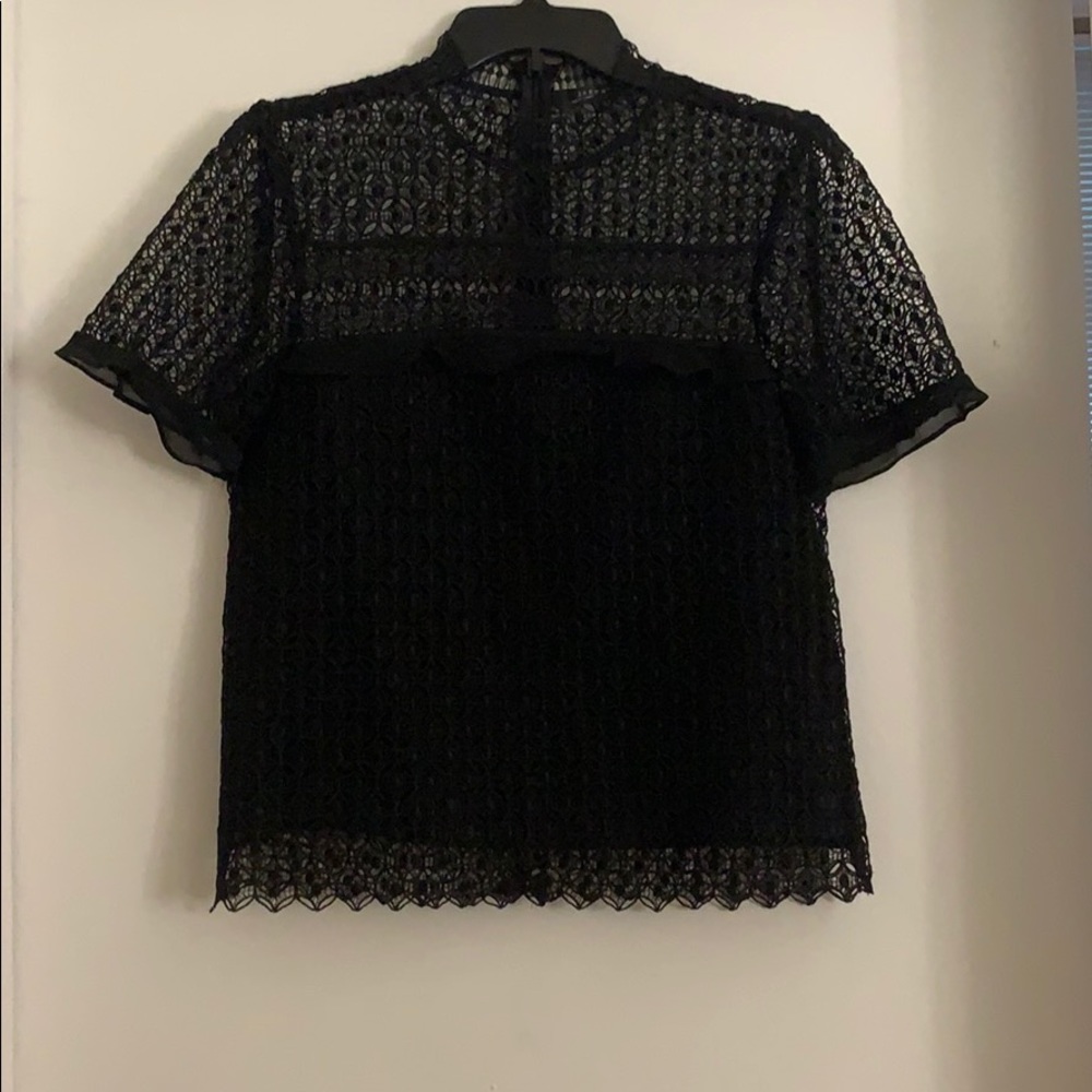 Black lace top